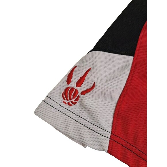 Toronto Raptors Men's Large Adidas Basketball Gym Shorts Black Red White NBA - Picture 2 of 10